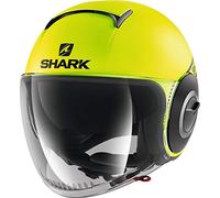 Casco de Moto Shark Nano Street Neon Mate YKK, Amarillo, XS