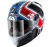 Casco de Moto Shark Race-R Pro Zarco GP France WBR, Blanco/Azul/Rojo, S