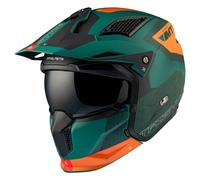 Casco de moto trial simple con pantalla convertible y mentonera extraíble MT Helmets Streetfighter Sv Totem C6 (Ece 22.06) XS (53/54 cm)