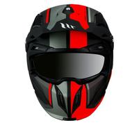 Casco de moto trial simple con pantalla convertible y mentonera extraíble MT Helmets Streetfighter Sv Twin C5 (Ece 22.06) M (57/58 cm)