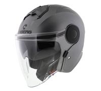Casco de motocicleta Caberg Jet Soho mate pistola metal gris