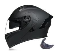 Casco De Motocicleta Con Doble Visera, Casco Integral, Casco De Motocicleta Con Certificación ECE DOT, Casco Integral Abatible, Cascos De Motocross, Casco De Protección C,XXL=61-62CM