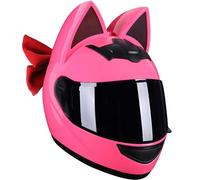 Casco De Motocicleta Con Orejas De Gato, Certificación ECE, Integral, Abatible, Con Visera HD Y Sistema De Ventilación, Para Adultos, Hombres Y Mujeres. B4,L/(57~59cm)