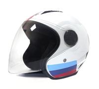 Casco De Motocicleta De Cara Abierta Casco para Adultos Cascos De Moto Ideal para Desplazamientos Diarios Y Conducción Al Aire Libre Casco De Scooter B,XL=(61-62CM)
