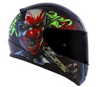 Casco de motocicleta de cara completa para adultos, motociclista, deportivo, casco de choque LS2 FF353 RAPID HAPPY DREAMS brilla en la oscuridad y con visera tintada oscura (M)