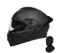 Casco De Motocicleta Modular Abatible Flip-Up - Aprobado por Dot/ECE - con Doble Visera Solar Integrada - Casco Frontal para Uso Urbano En Ciclomotores, Scooters Y Motocicletas,I-L(57~58cm)