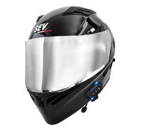 Casco De Motocicleta Modular con Bluetooth Cascos Integrado Moto Modulares Homologado ECEDOT Casco Integrales Abatible con Doble Visera con Altavoz Y Micrófono Unisexo O,M:57-58CM