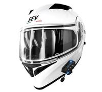 Casco De Motocicleta Modular con Bluetooth Cascos Integrado Moto Modulares Homologado ECEDOT Casco Integrales Abatible con Doble Visera con Altavoz Y Micrófono Unisexo X,L:59-60CM