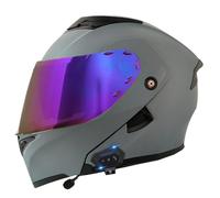 Casco De Motocicleta Modular con Bluetooth Cascos Moto Modulares con Doble Visera Homologado ECEDOT Casco Abatible Integrado Cascos Motocross para Hombres Y Mujeres Adultos W,L:59-60CM