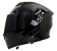 Casco De Motocicleta Modular con Bluetooth Cascos Moto Modulares con Doble Visera Homologado ECEDOT Casco Abatible Integrado Cascos Motocross para Hombres Y Mujeres Adultos H,L:59-60CM