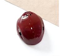 Casco de motocicleta para perros pequeños y gatos, material ABS, correa de barbilla ajustable, bonito casco de equitación al aire libre para cachorros chihuahua (S, rojo)