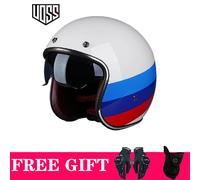 Casco de motocicleta profesional Jet Capacete ligero estilo francés Vespa Scooter casco de cara abierta casco de moto de cross hombre mujer 5
