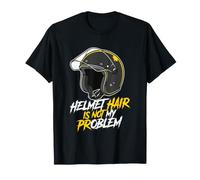 Casco de Motociclista Hair Not My Problem Calvo Motocicleta Rider Camiseta