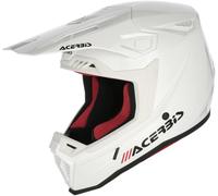 Casco de motocross Acerbis Whoops, blanco/rojo, M (57/58)