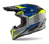 Casco de motocross Airoh Aviator 3.0 Push azul 2XL