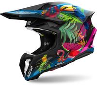 Airoh Twist 3 Amazonia, casco cruzado M male Negro/Verde/Fucsia/Azul