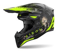 Casco de motocross Airoh Wraaap Darkness mate 2XS