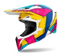 Casco de motocross Airoh Wraaap Paint mate multicolor 2XL