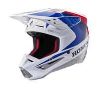 Casco de motocross Alpinestars S-M5 Honda, colección blanco-azul-rojo XL