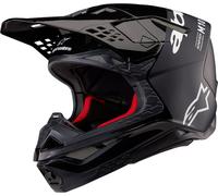 Alpinestars Supertech S-M10 Flood 2024 Casco de motocross, negro-gris, tamaño L para Hombres