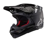 Casco de motocross Alpinestars Supertech S-M10 Flood negro-gris oscuro M