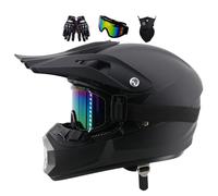 Casco de motocross integral Dirt Bike Integral, casco de motocicleta juvenil, casco de moto para hombre y mujer, casco de moto para niños, MTB ATV Offroad DH, casco de motocicleta para adultos (talla: