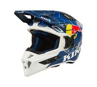 Kini Red Bull EXC 1.0 Casco de motocross, blanco-turquesa-azul, tamaño L para Hombres