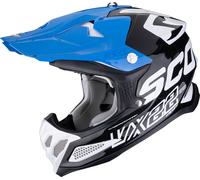 Casco de motocross Scorpion VX-22 Air Updown, blanco/azul, S (55/56)