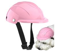 Casco de motorista para perros pequeños - Xsmall, casco con orificios para las orejas, sombrero de seguridad ajustable | Protección para la cabeza de cachorro de gato extra pequeño para viajes