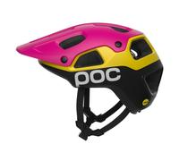 POC Cularis Pure Rhos Red Matt/Citrine Yellow Matt Casco de ciclismo M