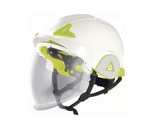 Casco de Obra Tipo Casco diseño dinámico Deportivo ABS Visera retráctil Cabeza 53-64 cm Rotor dieléctrico Deltaplus ONYX2 - Única, Blanco