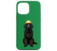 Casco de perro perdiguero con revestimiento rizado, color amarillo Carcasa para iPhone 13 Pro Max