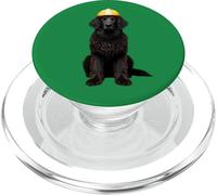 Casco de perro perdiguero con revestimiento rizado, color amarillo PopSockets PopGrip para MagSafe