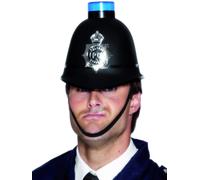 Casco De Policía Smiffys Con Luz Sirena Parpadeante Para Adultos London