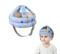 Casco de primeros pasos para bebés de 6 a 36 meses, anticaídas, transpirable y seguro (azul)