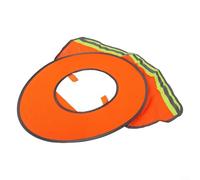 Casco de protección solar para exteriores con características reflectantes para obras de construcción, paisajismo y gestión de eventos que proporciona un ajuste seguro y blindaje UV (naranja)