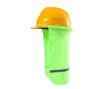 Casco de protección solar, protección solar cómoda para el cuello para diferentes tamaños de cabeza con tiras reflectantes para casco de seguridad, cubierta solar reflectante