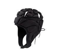 Casco de Rugby Sport Guardacabezas, fútbol, casco portero, protector de cabeza, gorra soporte de equipo, reducción de protección contra colisión de impacto niña niño negro hermoso M