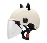 Casco de scooter - 550 g ABS, accesorios de equitación ajustables, 11,42 x 8,66 x 6,5 pulgadas, casco de desplazamiento con visera para hombres y mujeres, equitación, ciclismo, moto, bicicleta