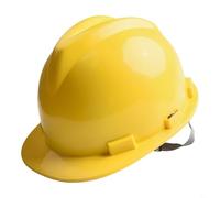Casco de seguridad ABS de perfil bajo perfectamente diseñado para aplicaciones de ingeniería y seguridad laboral (amarillo)