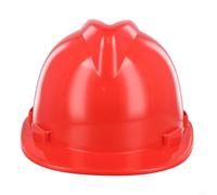 Casco de seguridad ABS diseñado específicamente para trabajadores de la construcción con características de comodidad mejoradas (rojo)