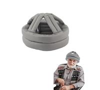 Casco De Seguridad Anticaída para Cabeza De Anciano Gorro Protector Grueso Y Suave Gorro De Protección para La Cabeza para Prevención De Caídas Ajustable para Personas Mayores (Gris Claro)