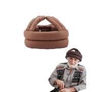 Casco De Seguridad Anticaída para Cabeza De Anciano Gorro Protector Grueso Y Suave Gorro De Protección para La Cabeza para Prevención De Caídas Ajustable para Personas Mayores (Caqui)