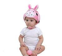 Casco de seguridad Eyand Baby: protector para la cabeza transpirable, gorra protectora de seguridad para niños pequeños que aprenden a caminar, sombrero protector infantil para la cabeza (conejo rosa)