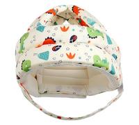 Casco de seguridad para bebé, ajustable, anticolisión, suave, lindo, protector de cabeza para gatear y caminar, patrón de dinosaurio