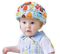 Casco de seguridad para bebé, cómodo ajustable gorra protectora, amortiguadora anticolisión para bebés de 6 meses a 6 años de edad bebé para aprender a gatear caminar y jugar (pájaro carpintero azul)