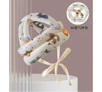 Casco De Seguridad Para Bebés De 1 Pieza, 1 Par De Rodilleras Para Gatear Bebés, Protección Anticolisión Ajustable, Soportes De Protección Para Bebés, Adecuados Para Gatear Y Jugar Bebés.