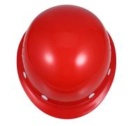 Casco de Seguridad para Construcción y Electricidad, Rojo, ABS | Ligero, Transpirable y Resistente al Impacto, para Obra y Trabajos Eléctricos, Uso Masculino
