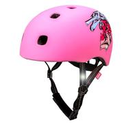 Casco de Skate Crazy Safety Ramp Grafiti | Casco para niños para Skateboard Bicicleta, Patinete, monopatin | Casco de Bicicleta para niño y niña | M/L 54-60 cm | Casco BMX Ajustable (Rosa)