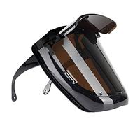 Casco de soldadura a prueba de salpicaduras para moler marrón, 18,5 x 18 cm